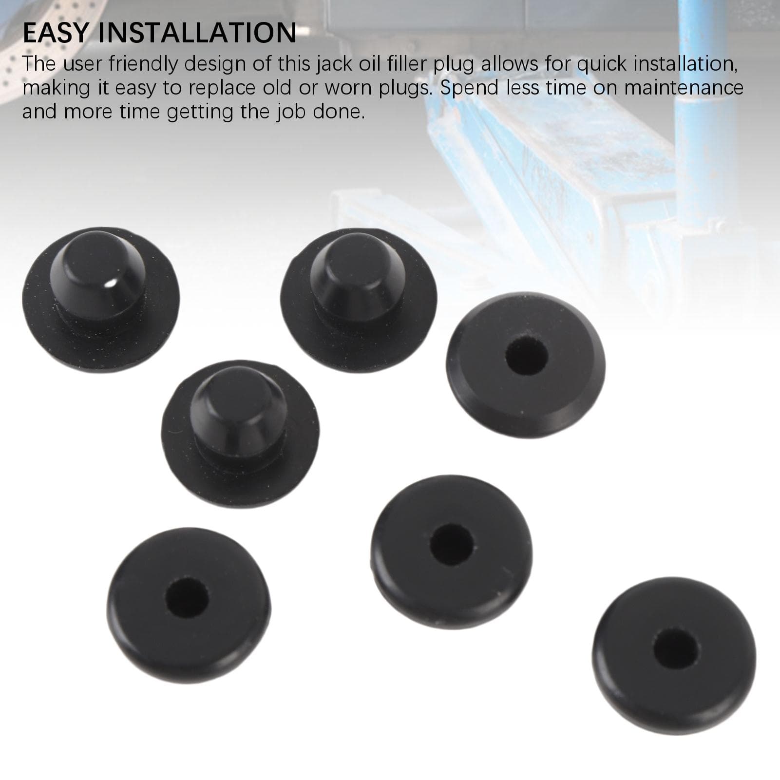 24PCS Hydraulic Jack Oil Plug Rubber Strong Sealing 8.5mm Universal Floor Jack Plug for Oil