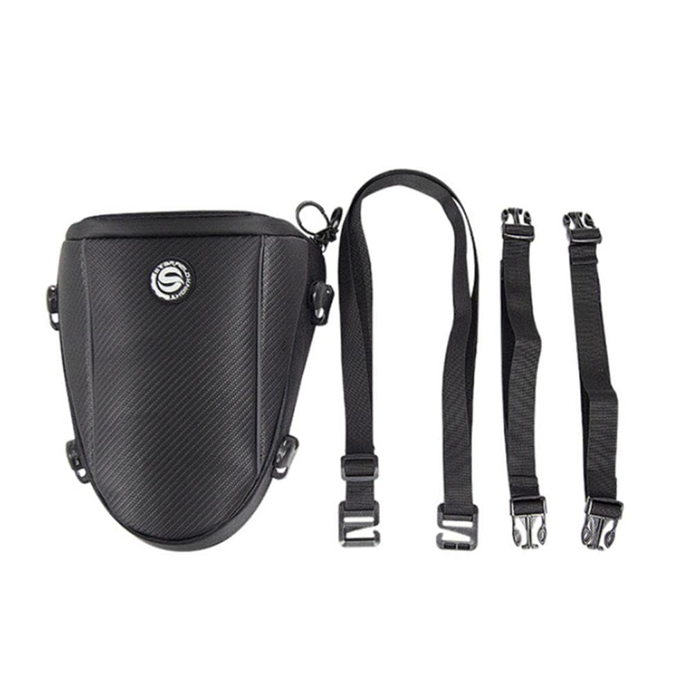 Black Motorcycle Tail Bag Back Seat Bag Shoulder Backpack Touring Bag Waterproof