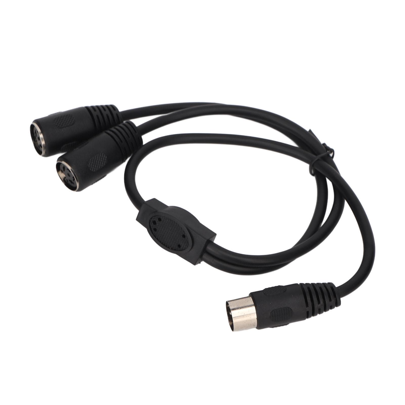 DIN 4PIN to 2DIN 4PIN Adapter Cable Professional Male to Female 4 Pin Mini DIN Y Splitter Cable