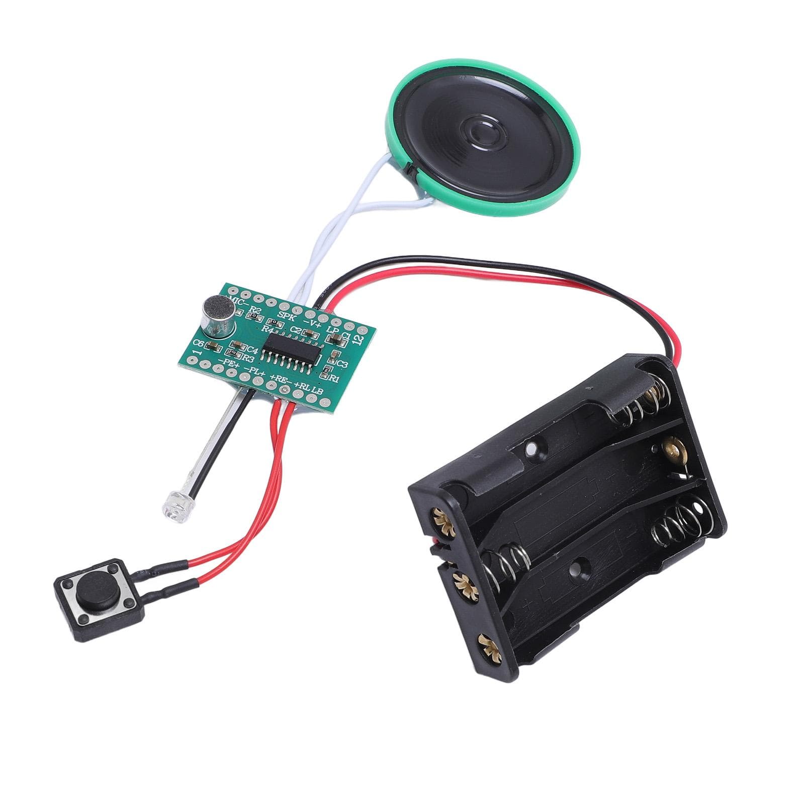 Sound Recorder Module with Speaker 4 Minutes Recordable Light Activated Loop Playback Voice