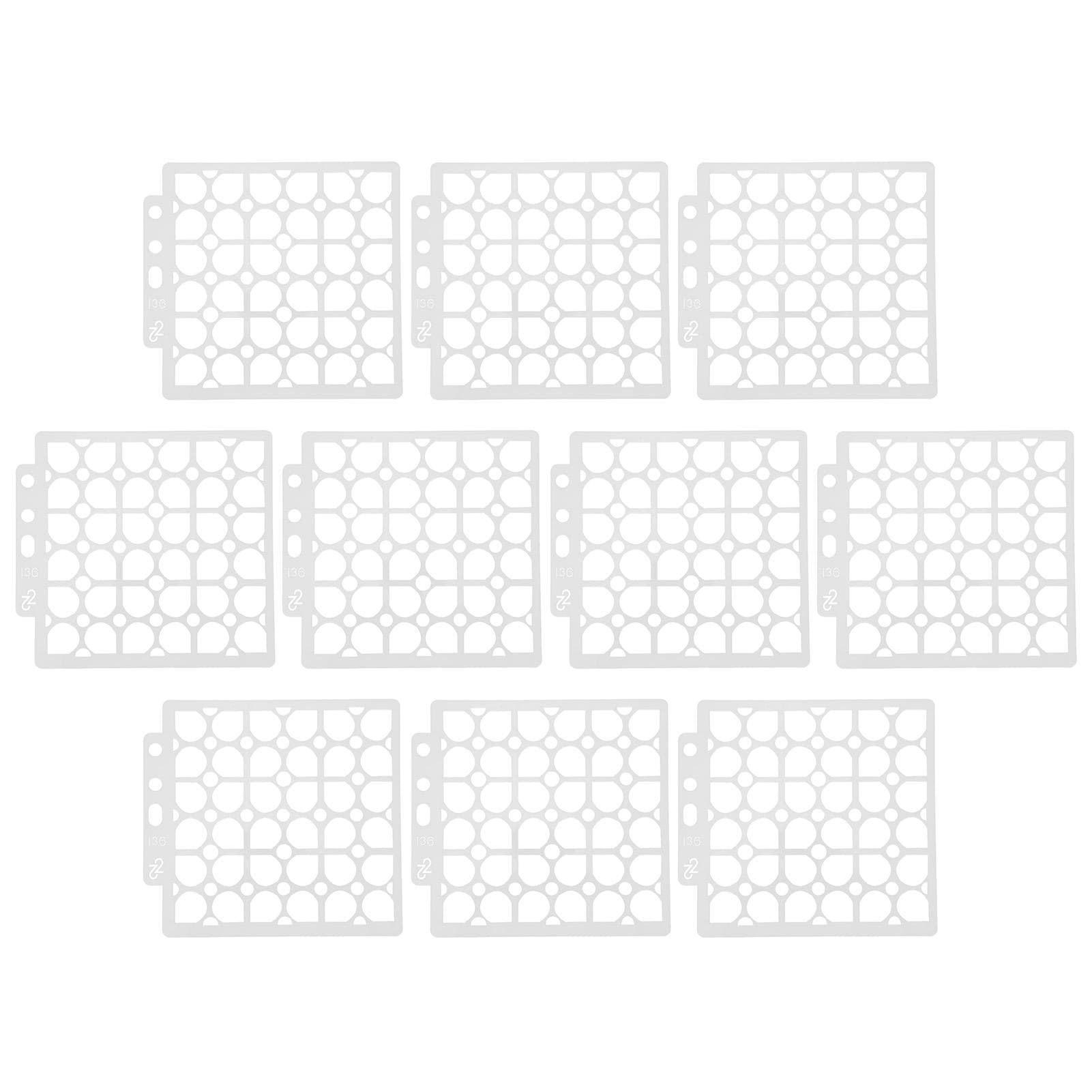10Pcs Mandala Template Painting Drawing Stencils Reusable DIY Making Mold Art Craft Supplies