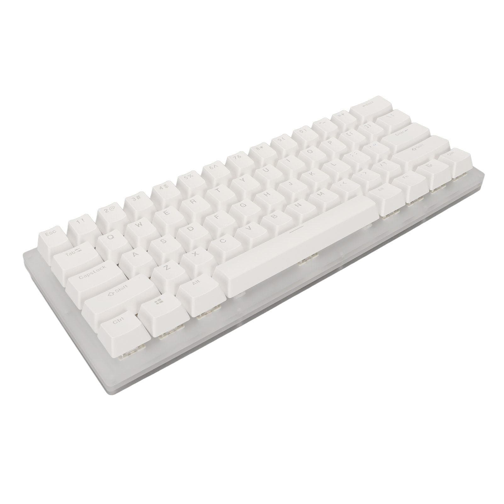 Mechanical Keyboard 61 Keys Ergonomic Hot Swap Type C USB3.1 Wired 40Gbps RGB Gaming Keyboard Brown