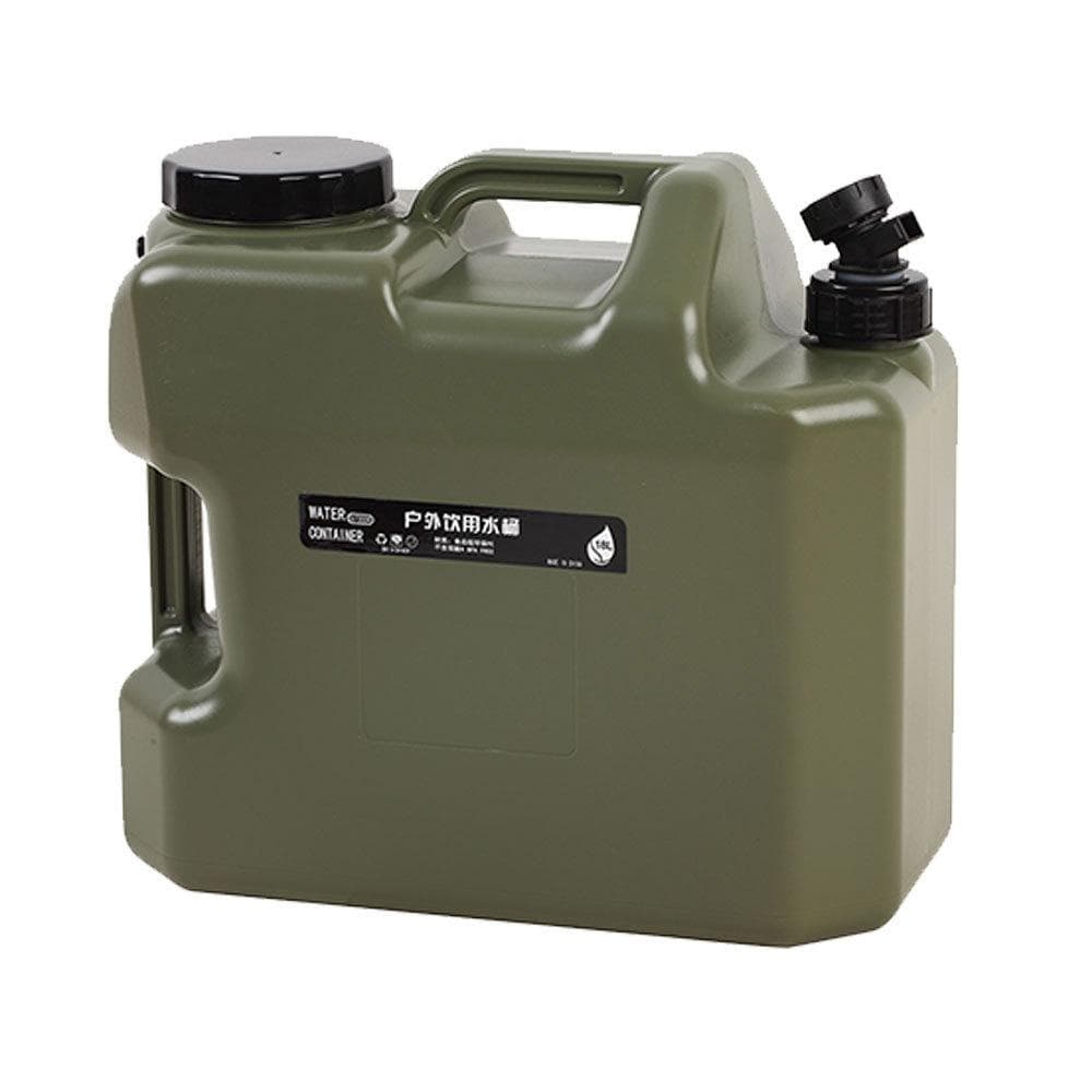 25L Camping Water Containers Portable Emergency PE Water Tank with Faucet for Camping Hiking 18L