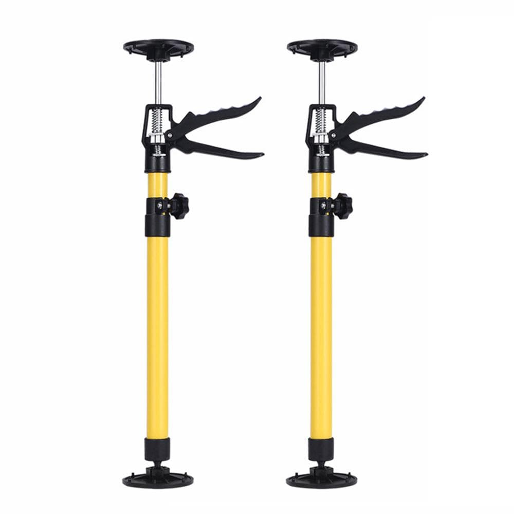 Adjustable Support Pole 2PCS Cabinet Jacks for Installing Cabinet Height Range 19.6945.28inches yellow