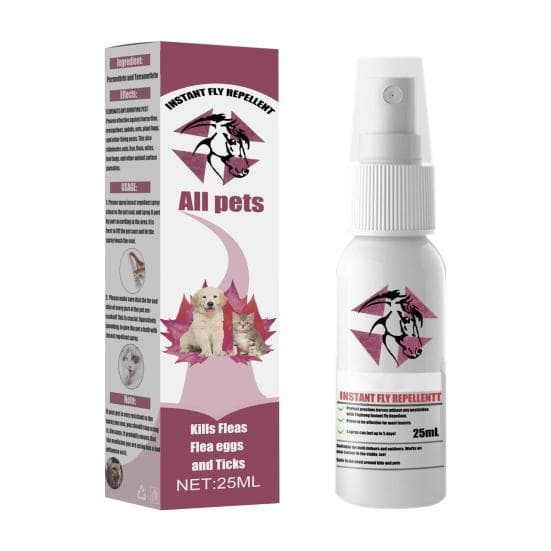 25/50ML Fleas Deterrent Spray Convenient Quick Effect No Residue Pet Body Fleas 25ml