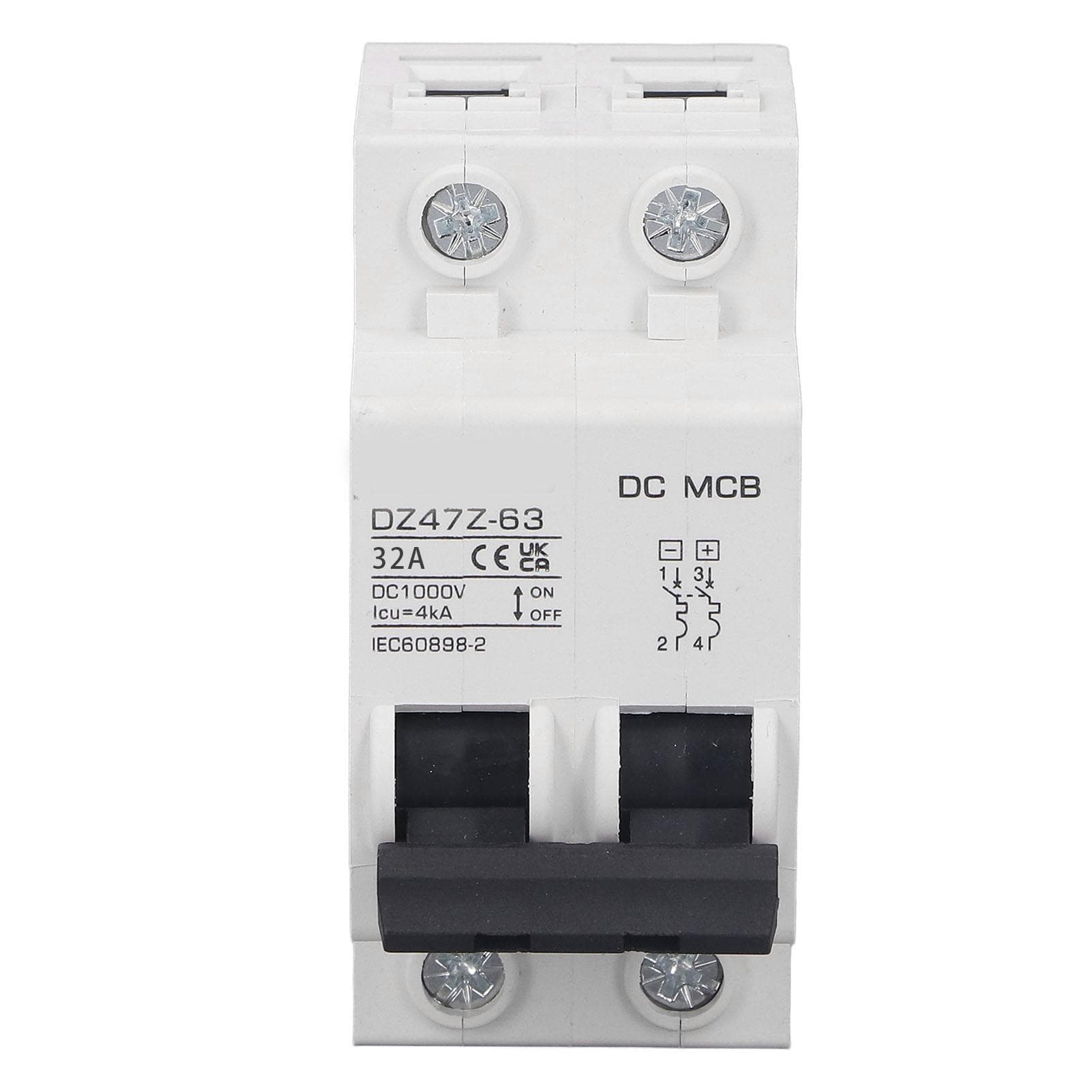 DC Circuit Breaker Overload Protection Magnetic System PV Circuit Breaker 2P 1000V 40A