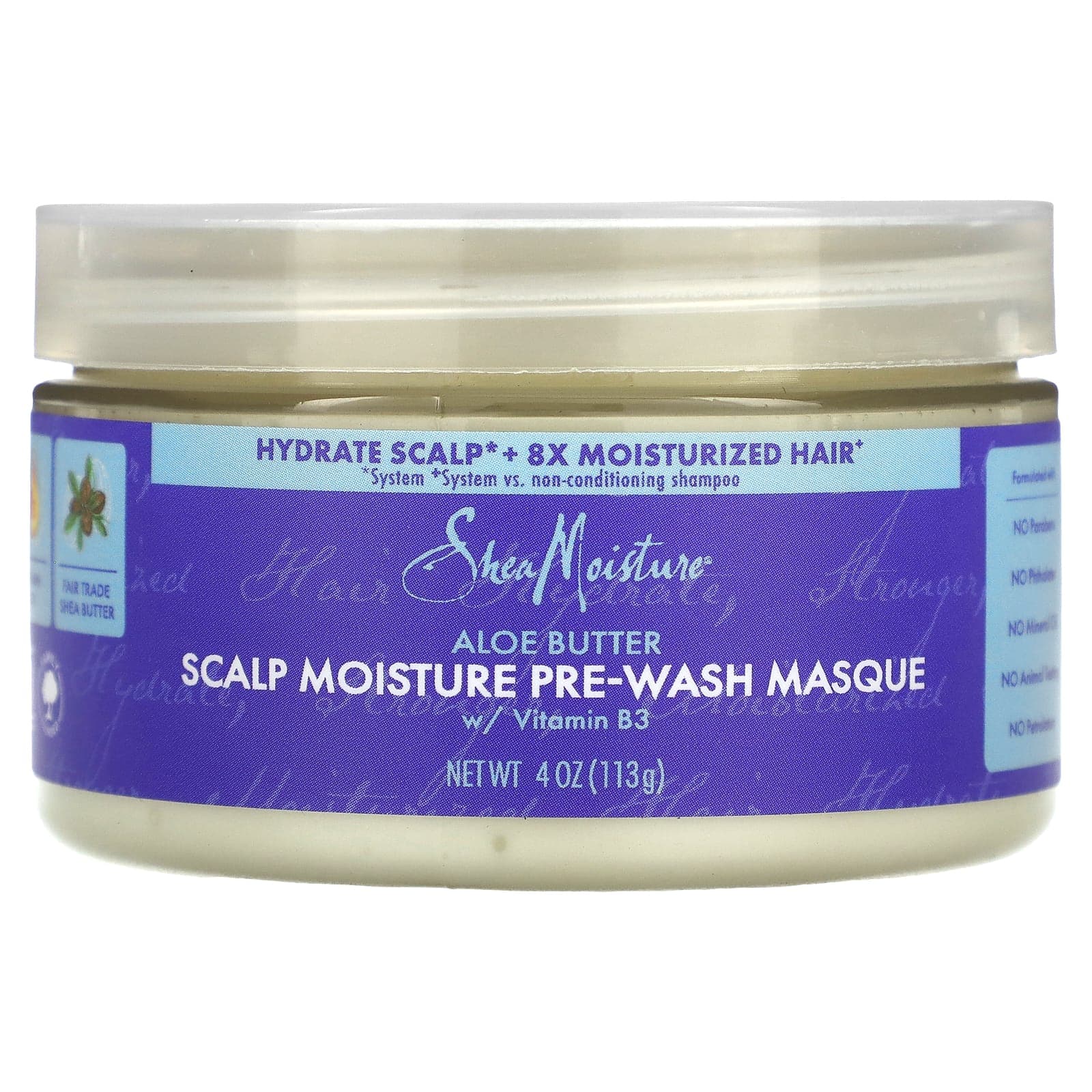 SheaMoisture, Scalp Moisture Free Wash Mask, Aloe Butter, 4 oz (113 g)