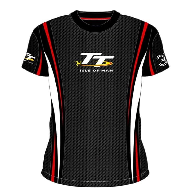 Men's and Women's 3D Printed Isle of Man T-shirts, Motorcycle Racing Fashion Streetwear, Large Sports T-shirt 3XL