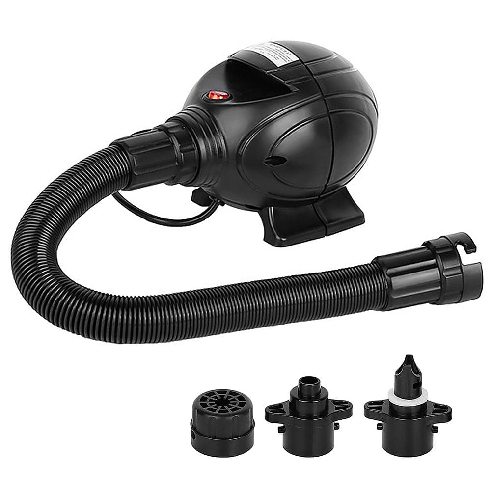 Portable 800W Electric Air Pump Inflator Deflator with 3 Nozzles for Inflatables Air Bed Mattress EU Plug