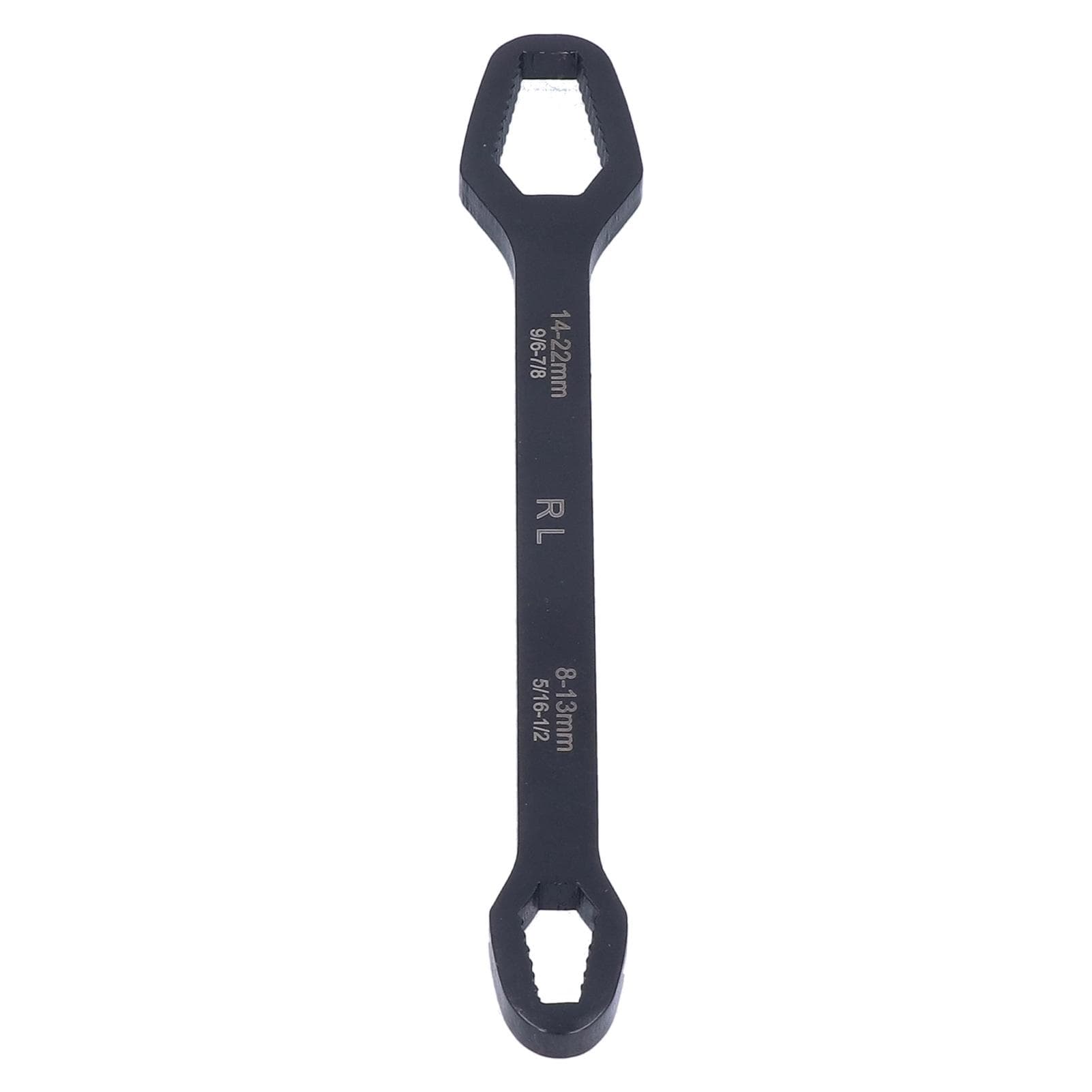 Multifunctional Self Tightening Universal Wrench 8?22mm High Hardness Double Ended WrenchBlack black