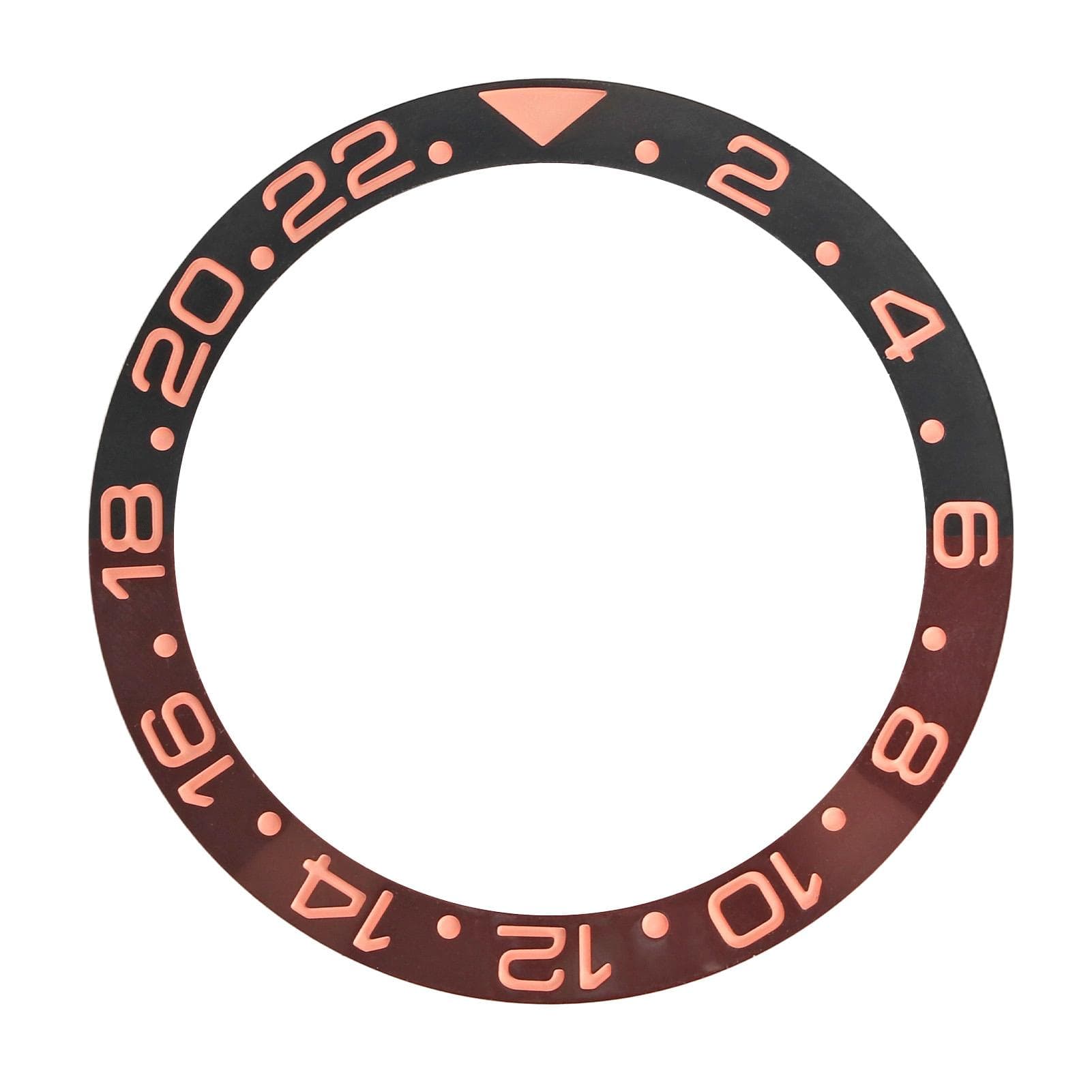 Watch Ceramic Bezel Insert Replacement Protective Watch Bezel Insert Accessory Black Rose Red 1.6in 40mm / 1.6in