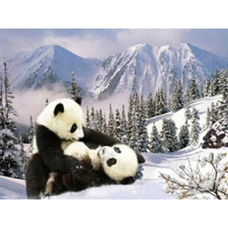 Diy Diamond Painting Animal China Giant Panda Cross Stitch Full Rhinestones Inlay Diamond Embroidery 20X30CM