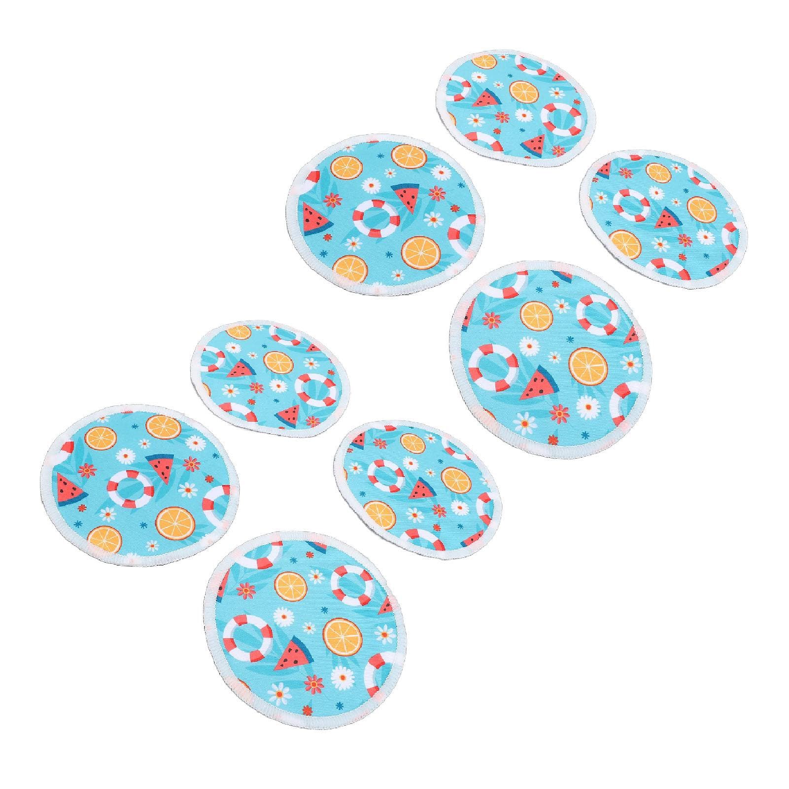 8pcs Reusable Nursing Pads Washable Chest Pads 12cm Leakproof Nipple Pads for Breastfeeding G47