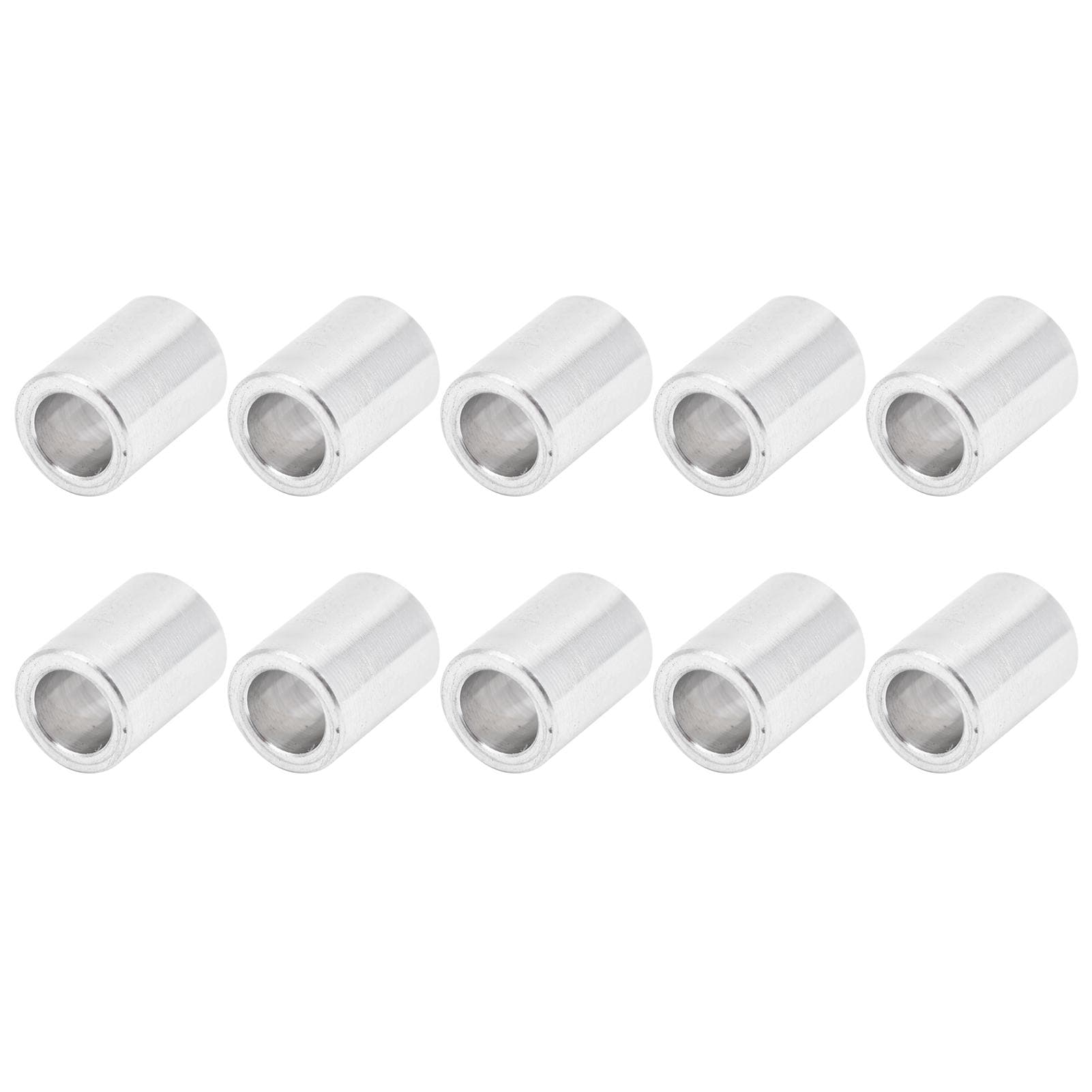 10Pcs Aluminum Alloy Spacer Round Unthreaded Standoff Support Accessories Outer Diameter 6mmLong