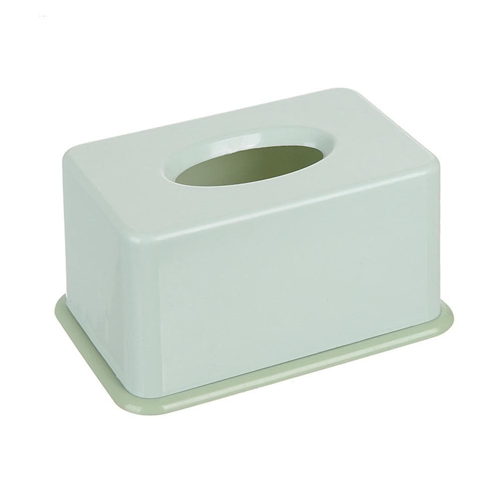 1Pc Simple Tissue Box Plastic Tissues Holder for Home Bathroom Office Car(Pink)
