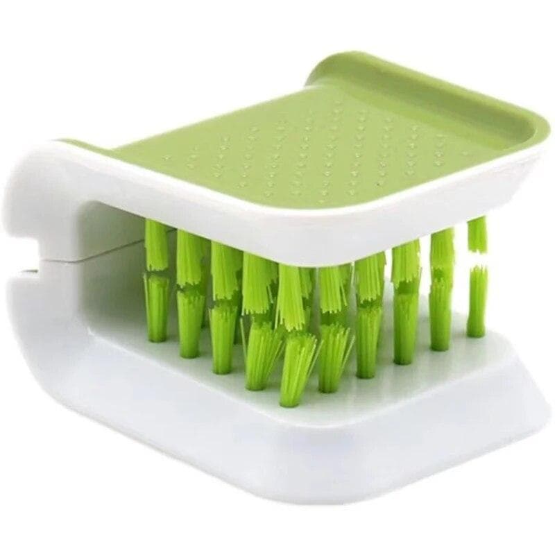 Car Seat Belt Cleaning Brush Automotive Safe Belt Washing Tool Double Sided U Type Car Interior Cleaning Brush green