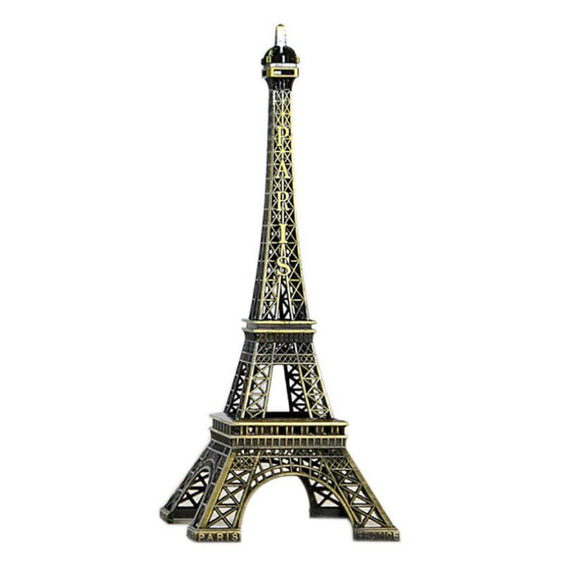 25cm Metal Art Crafts Paris Eiffel Tower Model Figurine Zinc Alloy Statue Travel Souvenirs Home Decorations Creative Gifts XL
