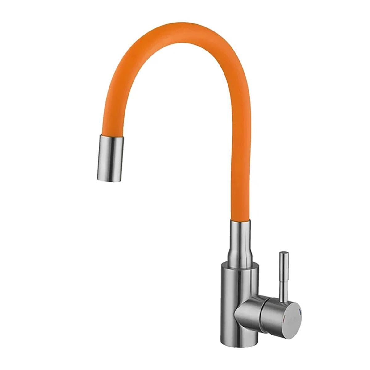 ULA Colorful Hose Kitchen Faucet Kitchen Hot Cold Water Mixer Tap Sink Faucet for Kitchen Stainless Steel G1/2 orange