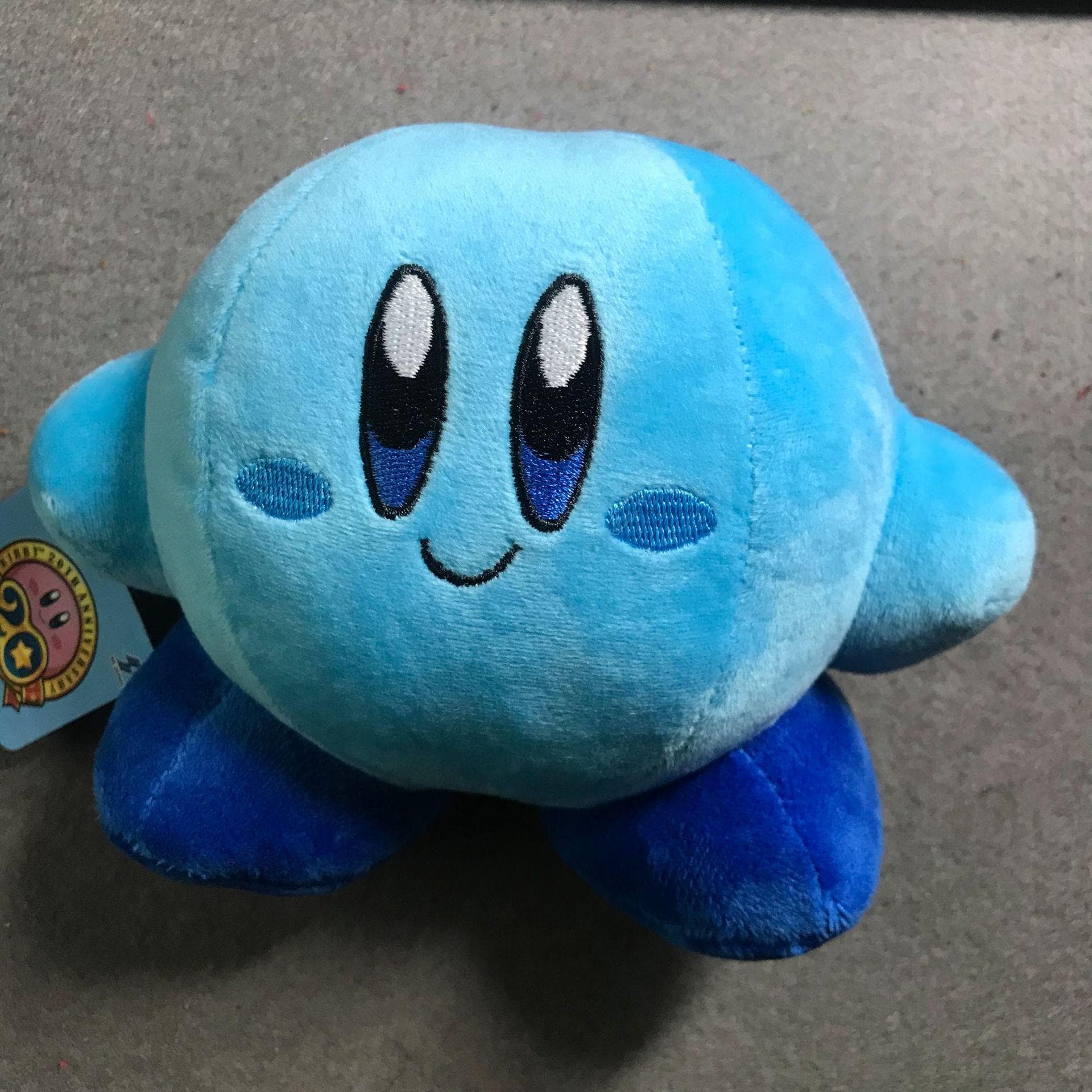 Star Kirby Plush Strap 6pcs Star Doll Stuffed Animals Cute Soft Anime Collection Toy Compatible with Nintendo 15cm blue