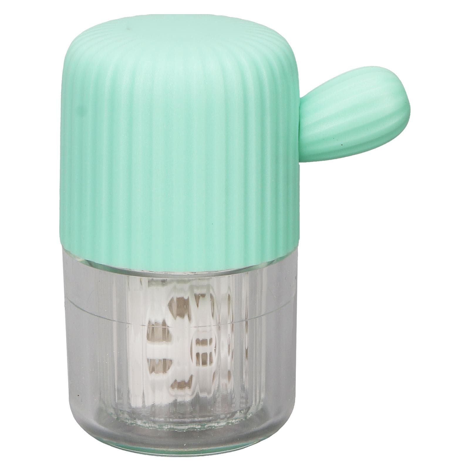 Contact Lens Cleaner Box Portable Manual Washing Mini Contact Lens Cleaning Case for Daily Use green