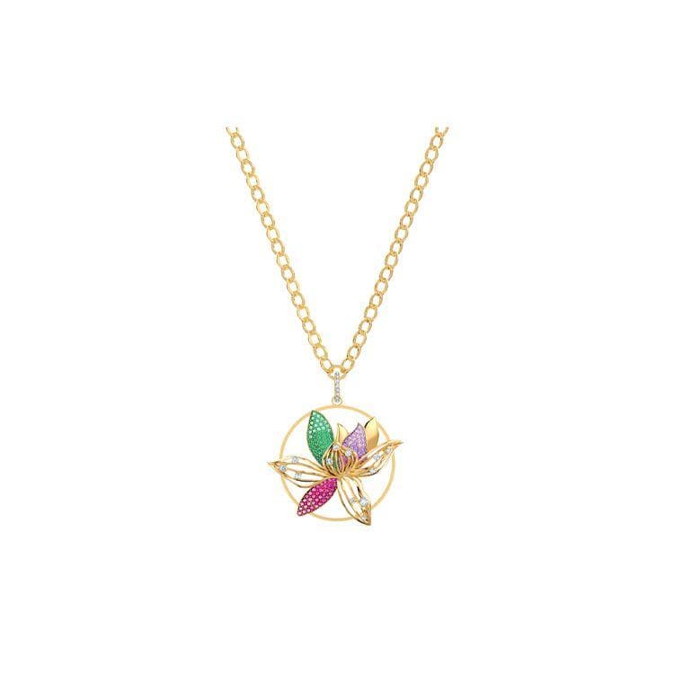 Swarovski Togetherness Heart Lock Love Gold Plated Necklace Women necklace 5561595 Gold