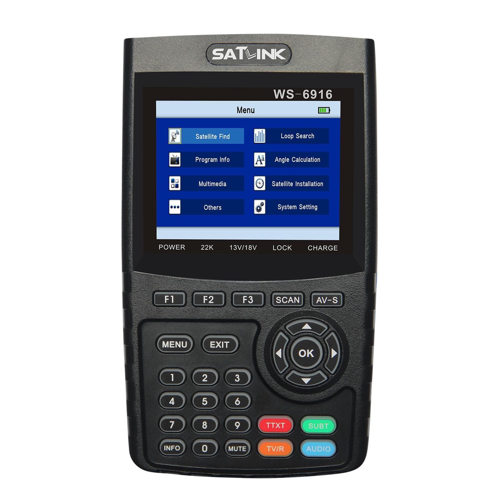WS-6916 Digital Satellite Finder Meter HD Digital Satellite TV Finder Digital Satellite Signal UK Plug