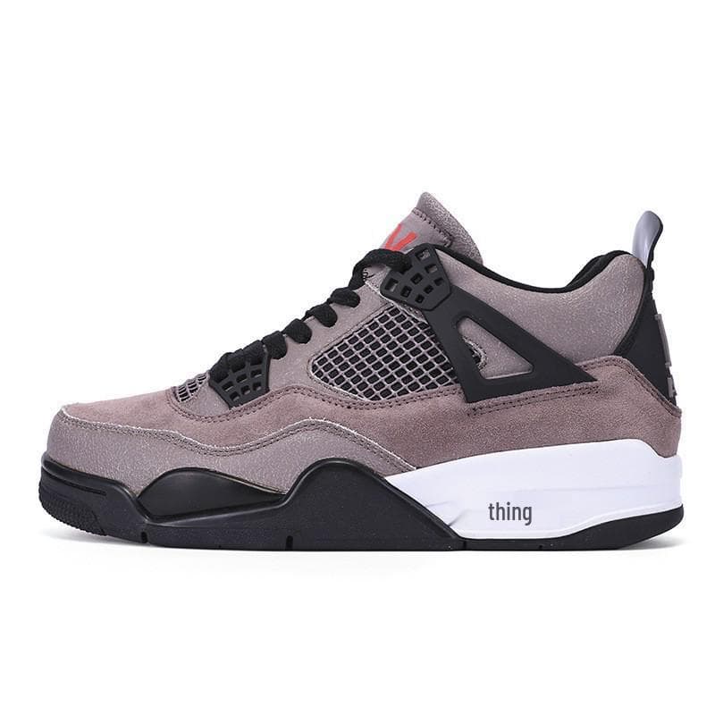 AJ4 White Cement Paris Blue Lava Cicada Wing Basketball Shoes for Men and Women 42.5