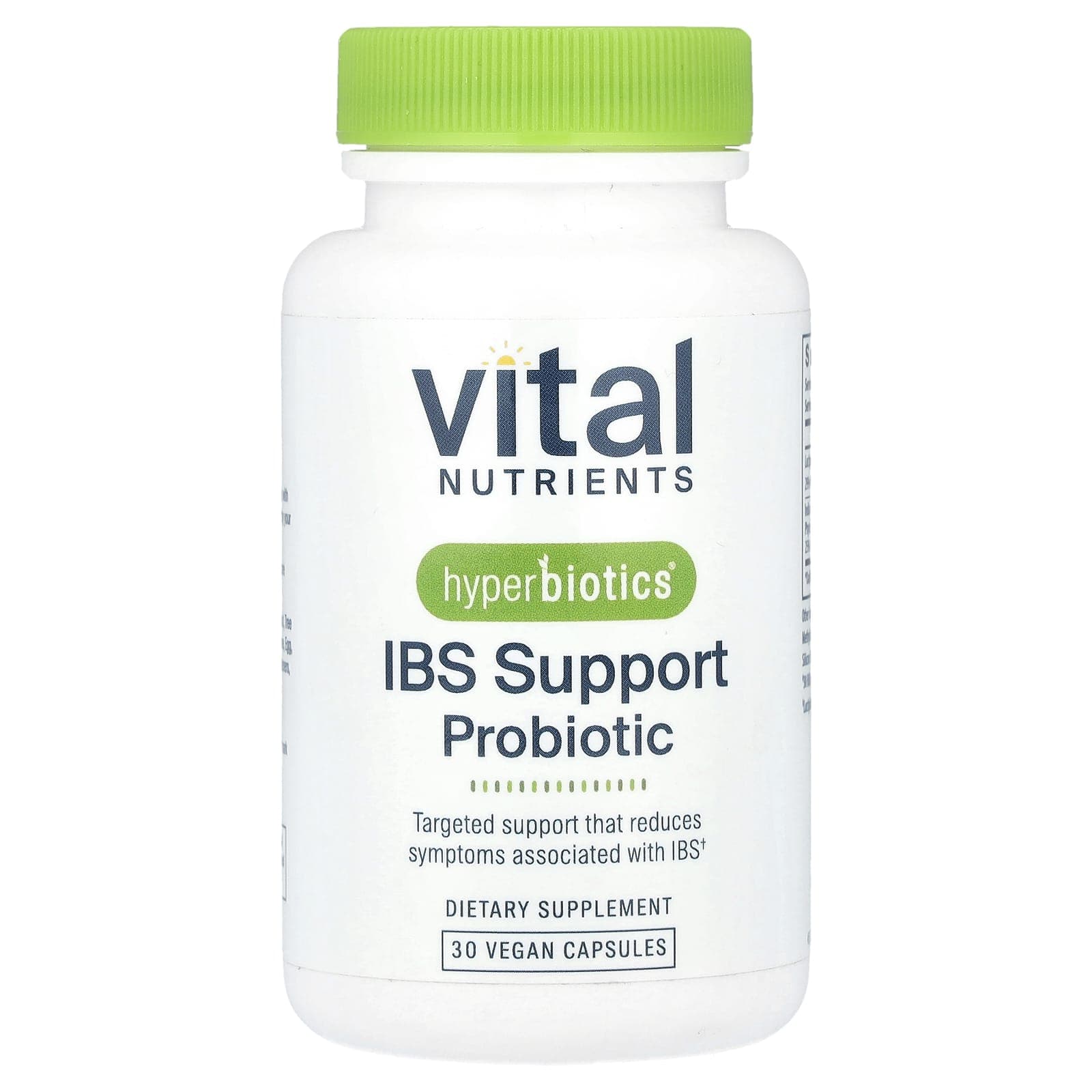 Vital Nutrients, Hyperbiotics®, IBS Supplement Probiotic, 30 Veggie Capsules