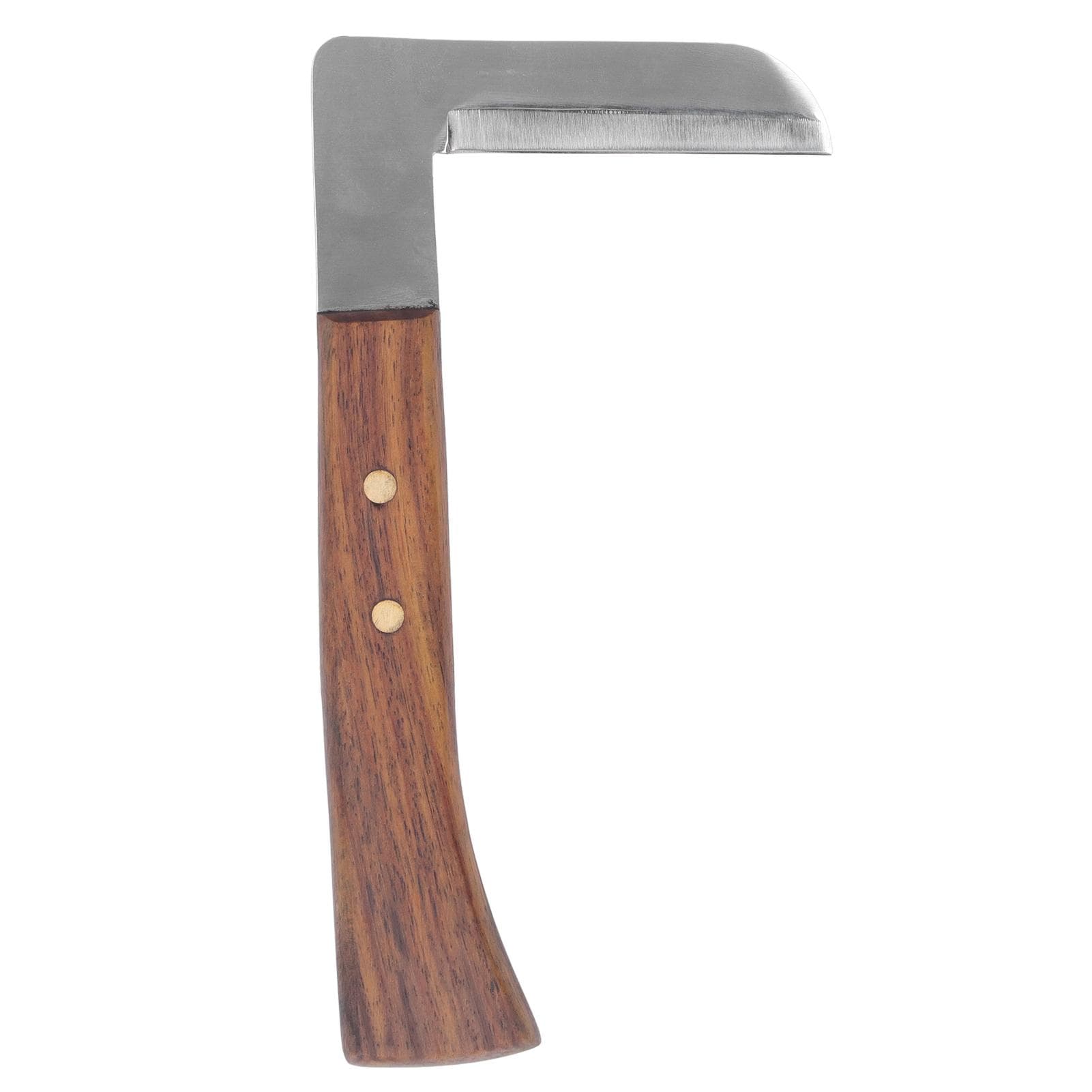 Steel L Shape Hoof Knife Ergonomic Curved Handle Hoof Trimming Tool for Farm Horse Single Blade On
