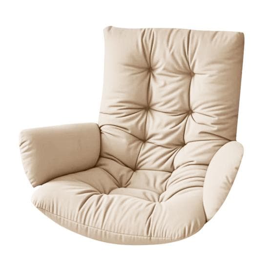 Waterproof Egg Chair Cushion Thicken Patio Hanging Basket Chair Cushion Egg Chair Cushion with Armrests for Indoor Outdoor Basket Swing 120 cm khaki