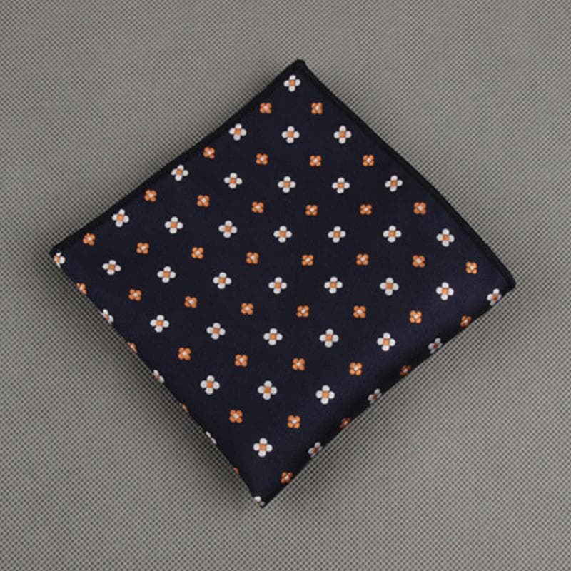 Men Vintage Pocket Square Handkerchief Paisley Floral Print Chest Towel Suit Accessories