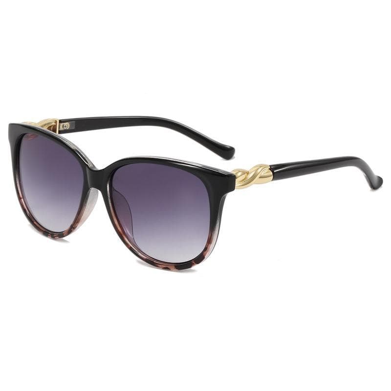 1/2pcs Fashion Round Sunglasses for Women UV400 Protection Gradient Color Block Frame Simple Style Eyewear