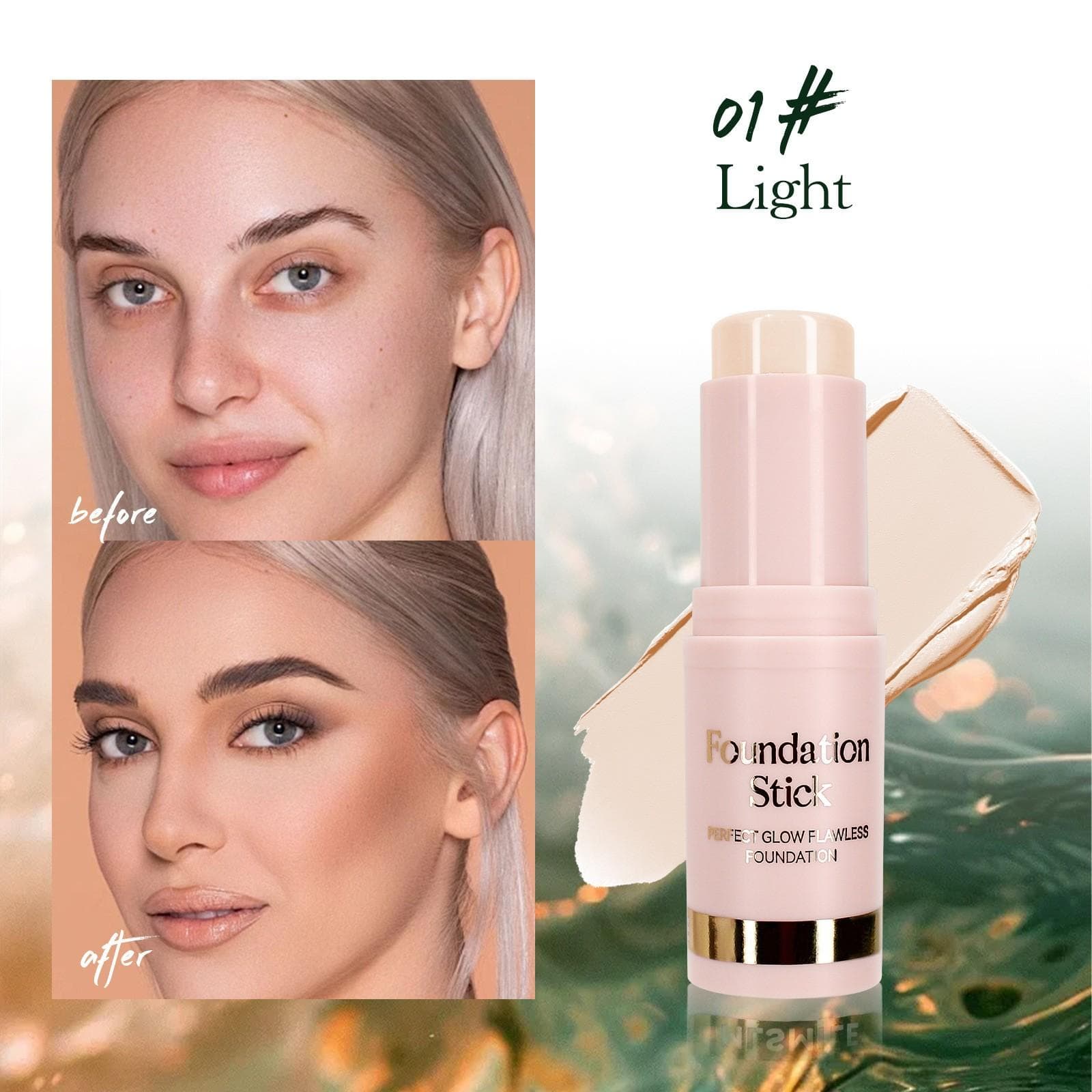 Foundation Stick Concealer Long-lasting Makeup-free And Non-sticky Moisturizing Foundation Cream One Size