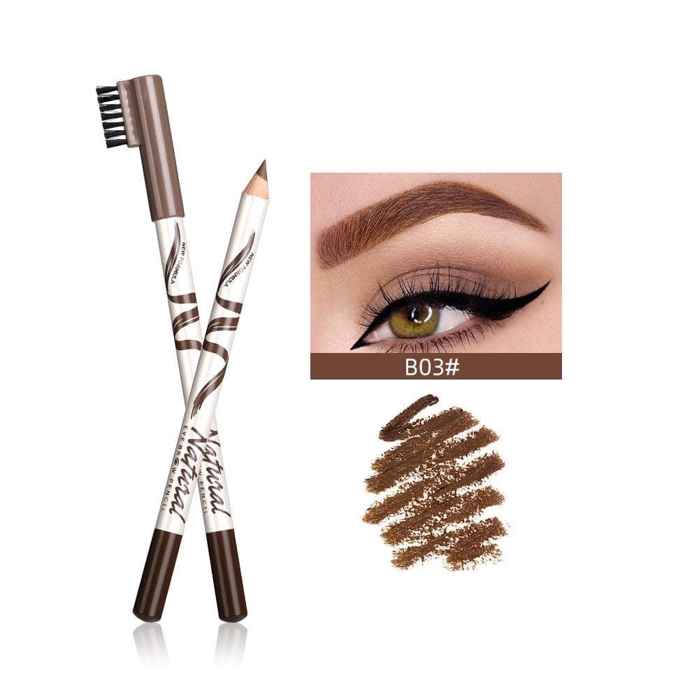 Menow Eyebrow Pencil Thin Eyebrow Five Color with Eyebrow Brush 03#