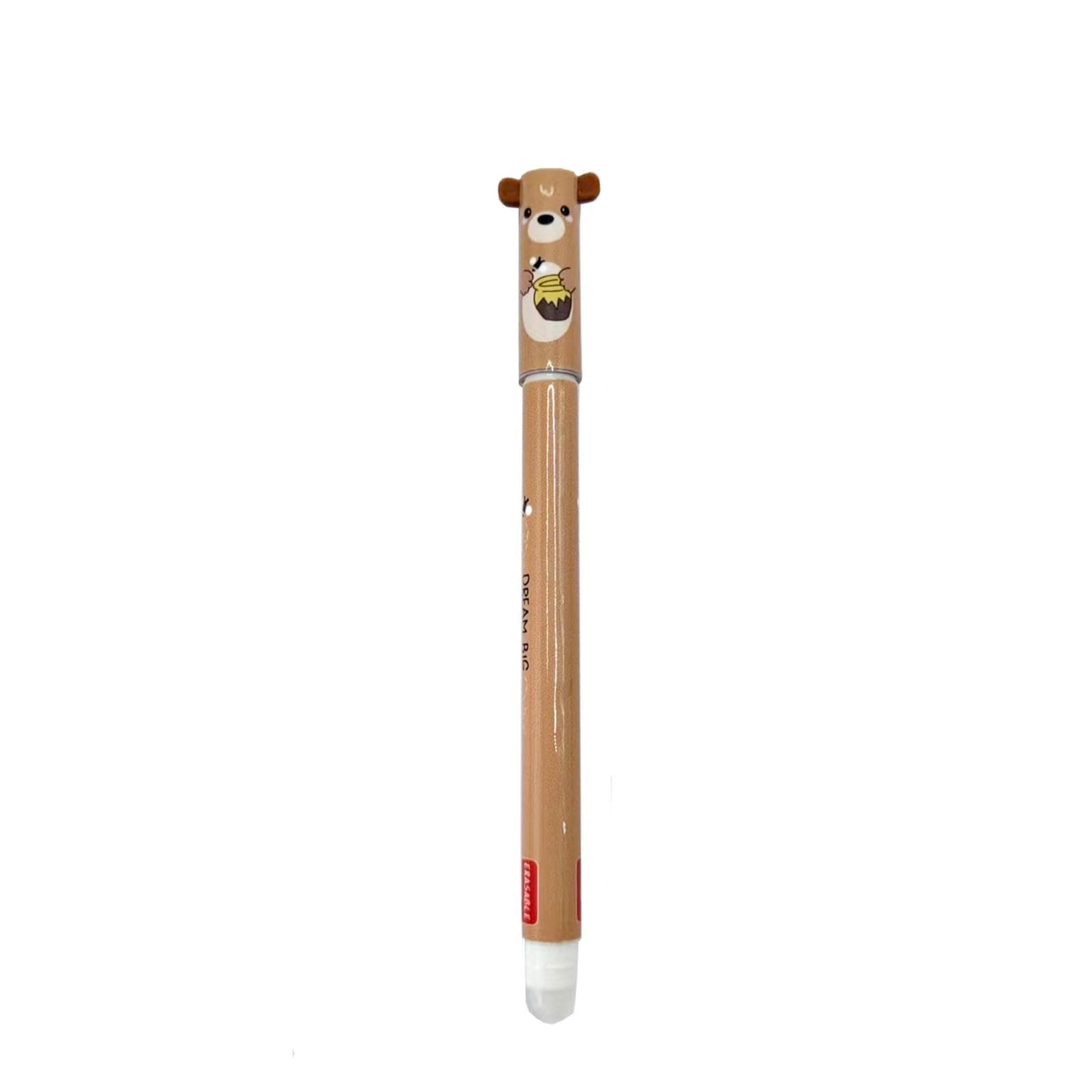 Erasable Gel Pens, Animal Pattern Erasable Pens For Kids Learning And Writing 1ml Refill One Size