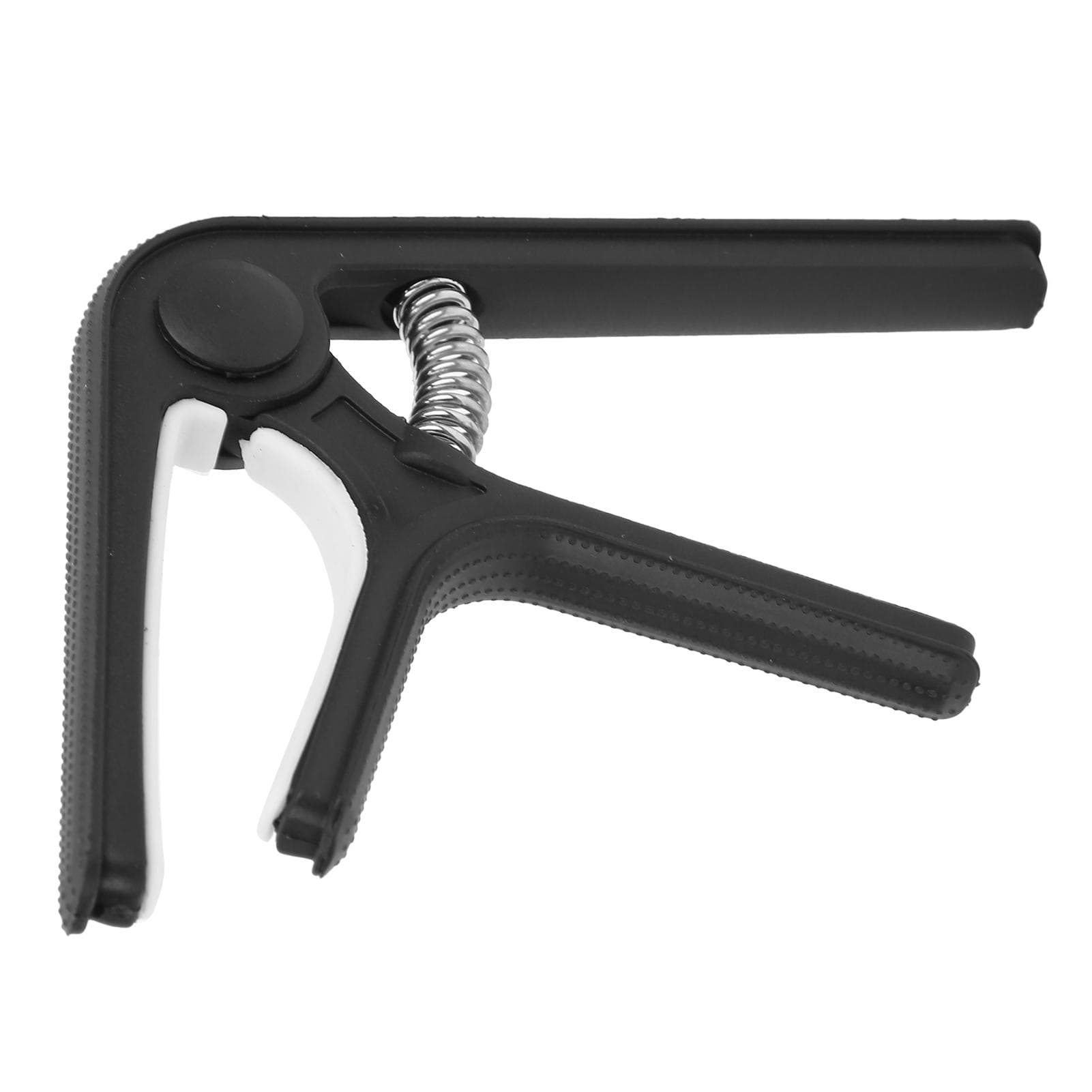Guitar Capo Portable Clipon Spring Capo Stringed Instrument Playing Tuning Accessories(Orange ) black