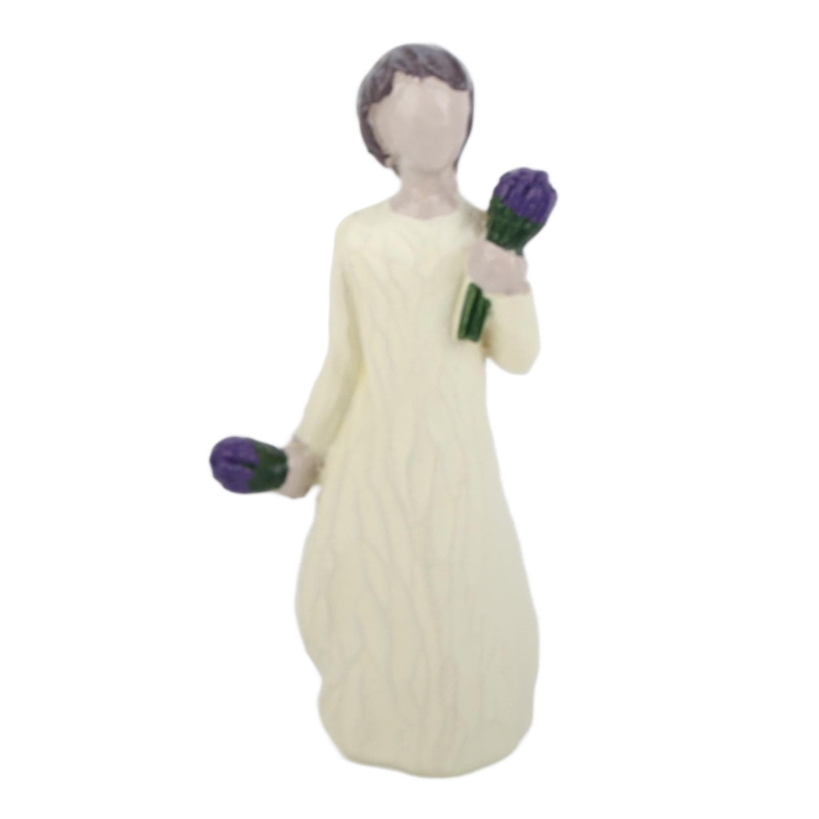Willow Tree Girl Statue Hand Painted Resin Figures Flower Girl Sculpture Handicraft Ornament