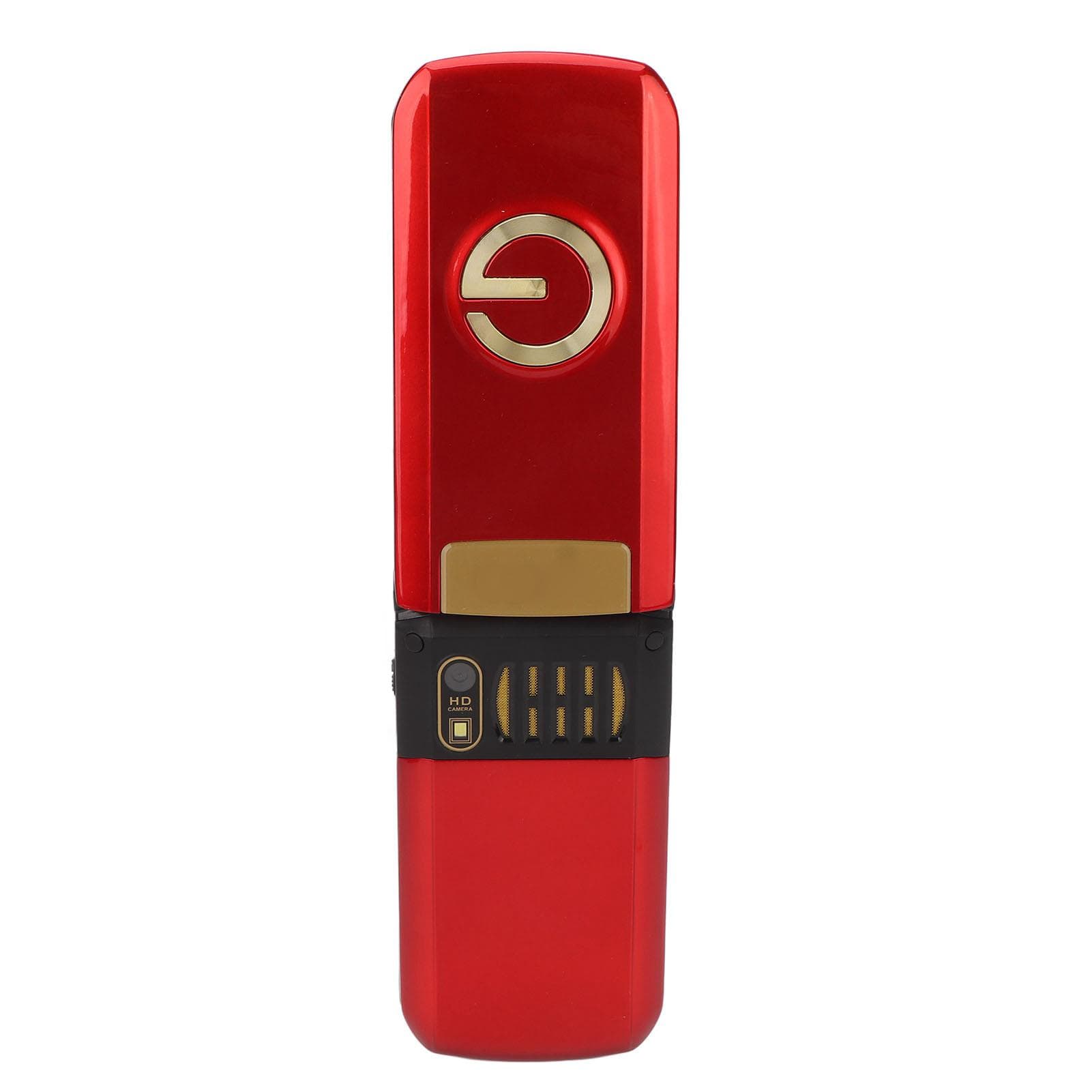 Senior Cell Phone Widescreen Display Large Fonts Dual SIM Dual Standby Unlocked Flip Phone for US Plug red