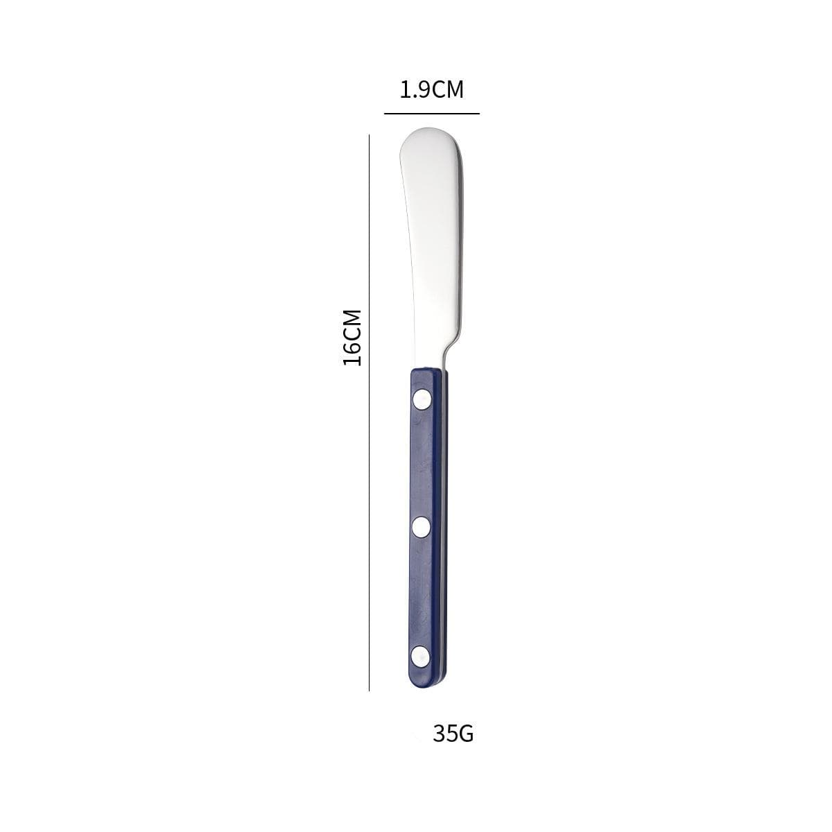 1 Piece 304 Stainless Steel Cheese Butter Knife Western Food Bread Jam Cream Knife Cutlery blue