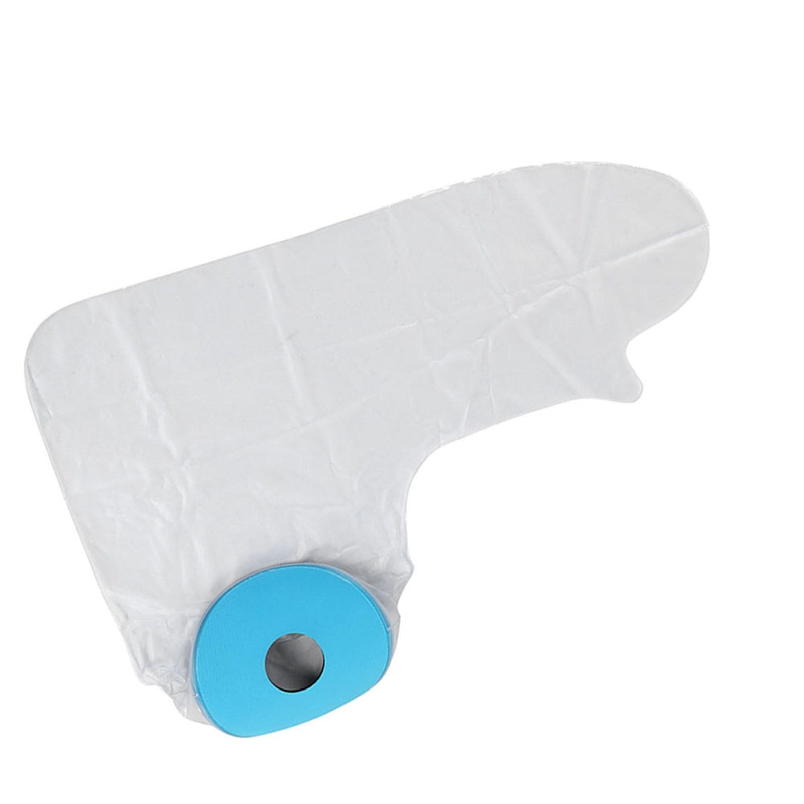 Blue diving material rings PVC shower protective cover adult full arm P2202 62cmAdult full arm