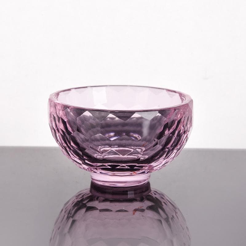 Colorful Insulation Anti-Scalding Glass Bowl, Heat-Resistant, Crystal, Ice Cream, Dessert Bowl, Hotel, Home, Wedding Decor 60x32mm