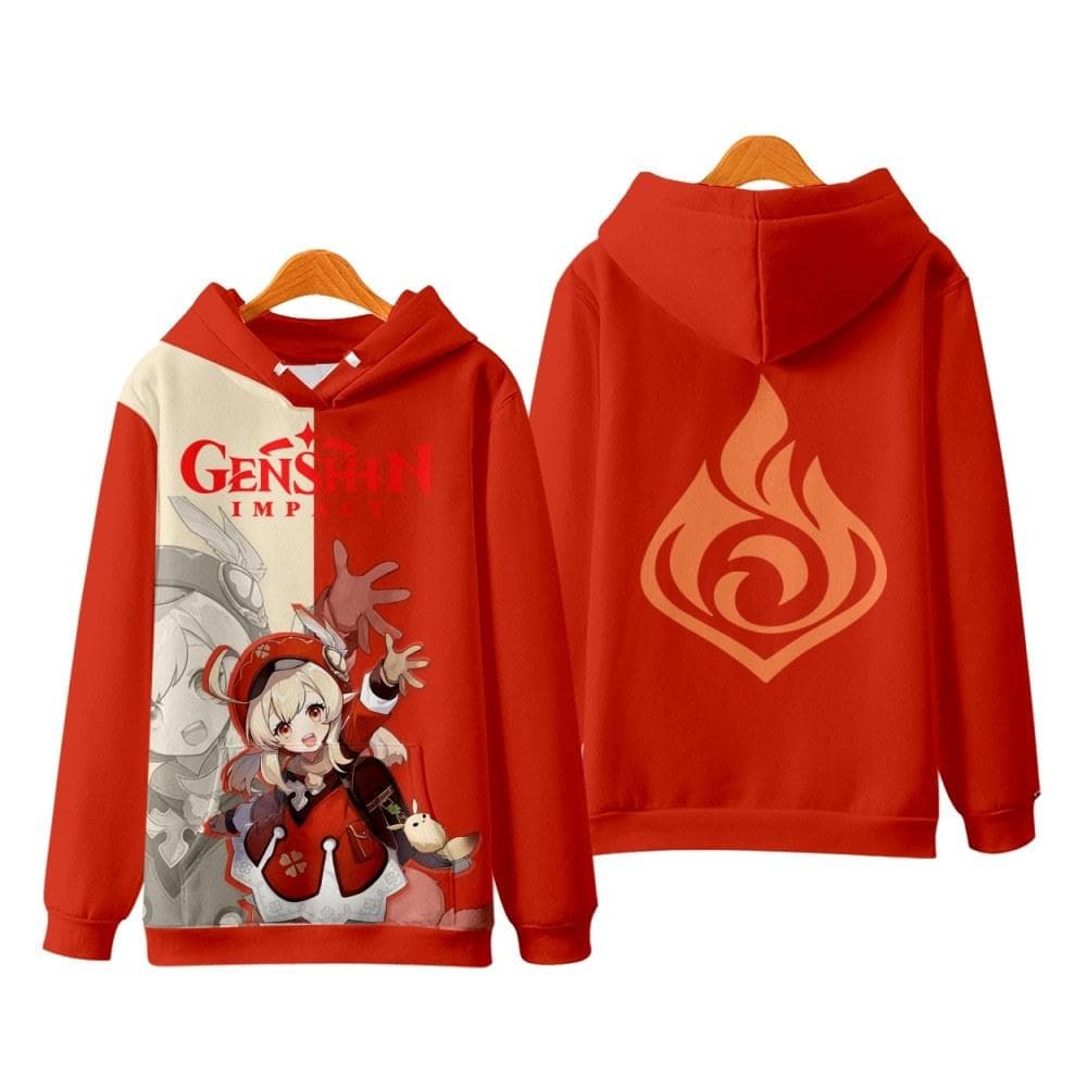 Hot Genshin Impact Hoodies Anime Game 3D Print Streetwear Men Women Oversized Sweatshirts Hoodie Harajuku Kids Pullover Clothing L