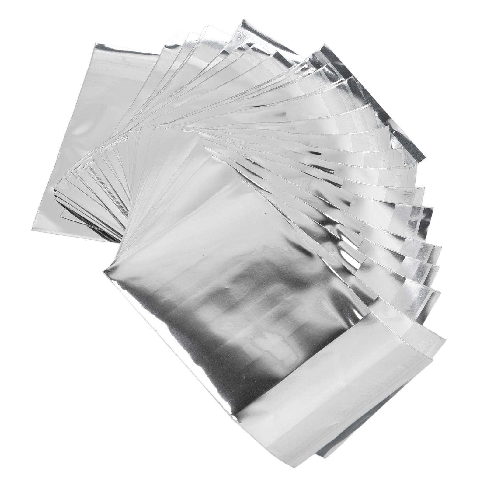 50Pcs Resealable Bags Waterproof Dustproof Effort Saving Reusable Durable Aluminum Foil Widely Used