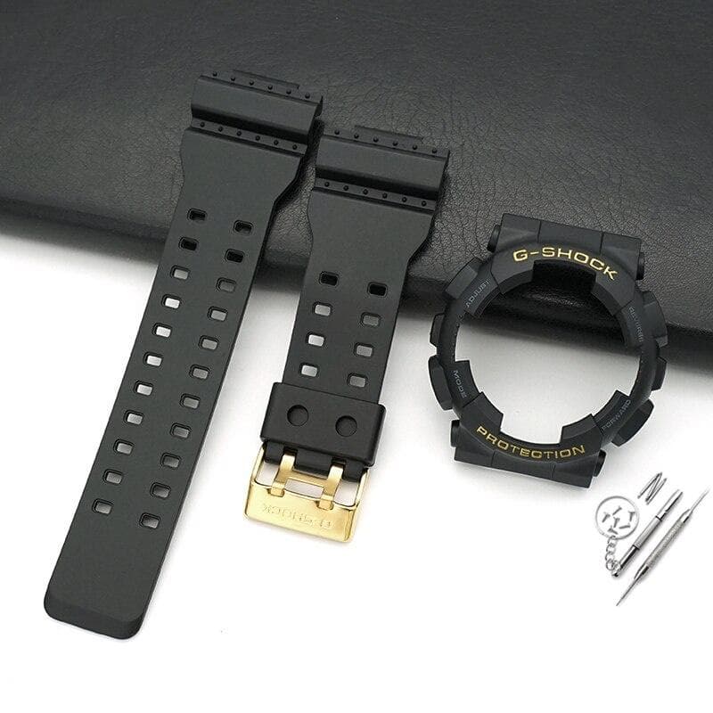 Camouflage Resin Strap for Casio G-SHOCK GD120 GD100 GA110 GA100 Frame Sports Bracelet GA100 GLS-100 Men's Watch Band black