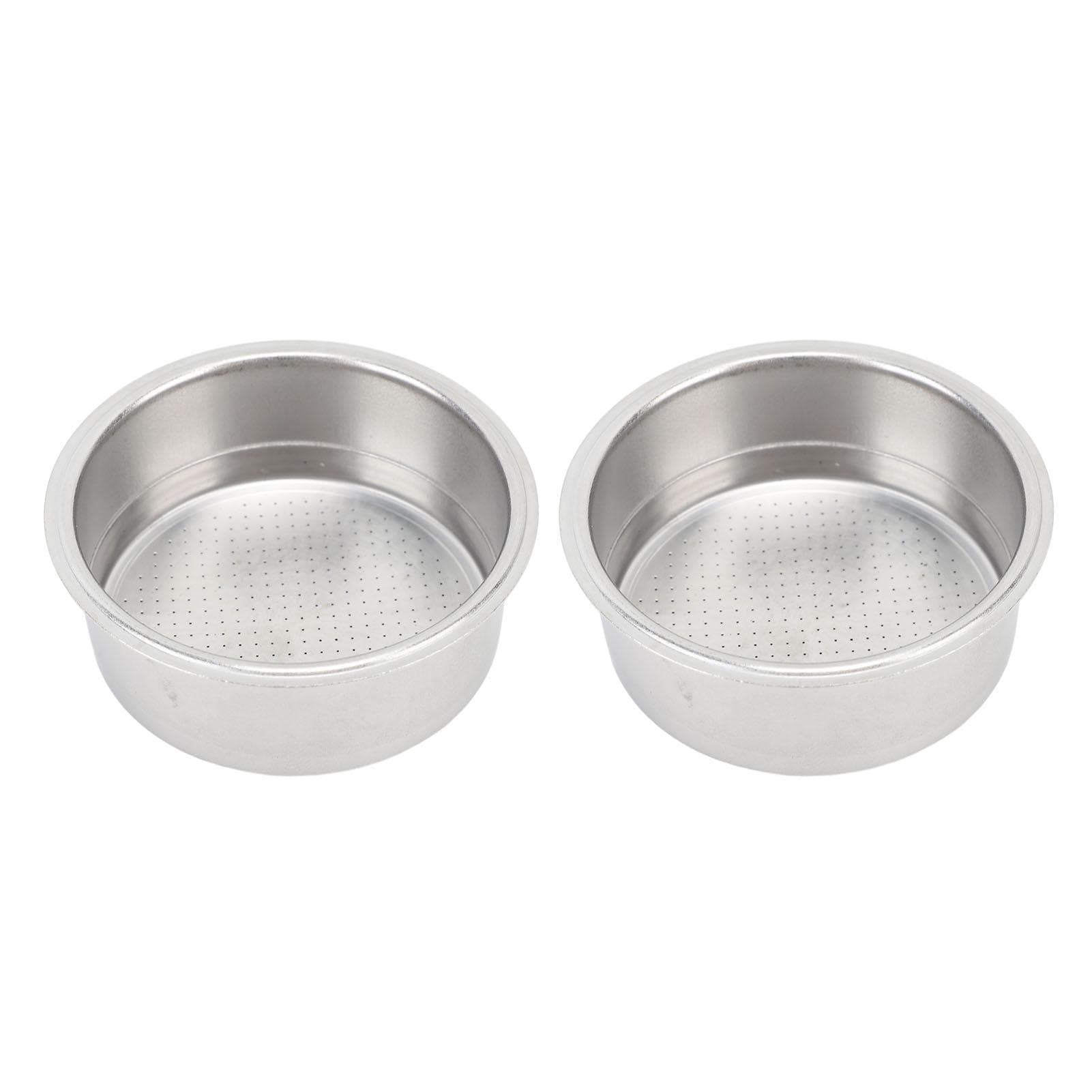 Portafilter Filter Basket 51mm Stainless Steel Pressurized Double Cup Reusable Portafilter Filter L(for 6.5-9kg)
