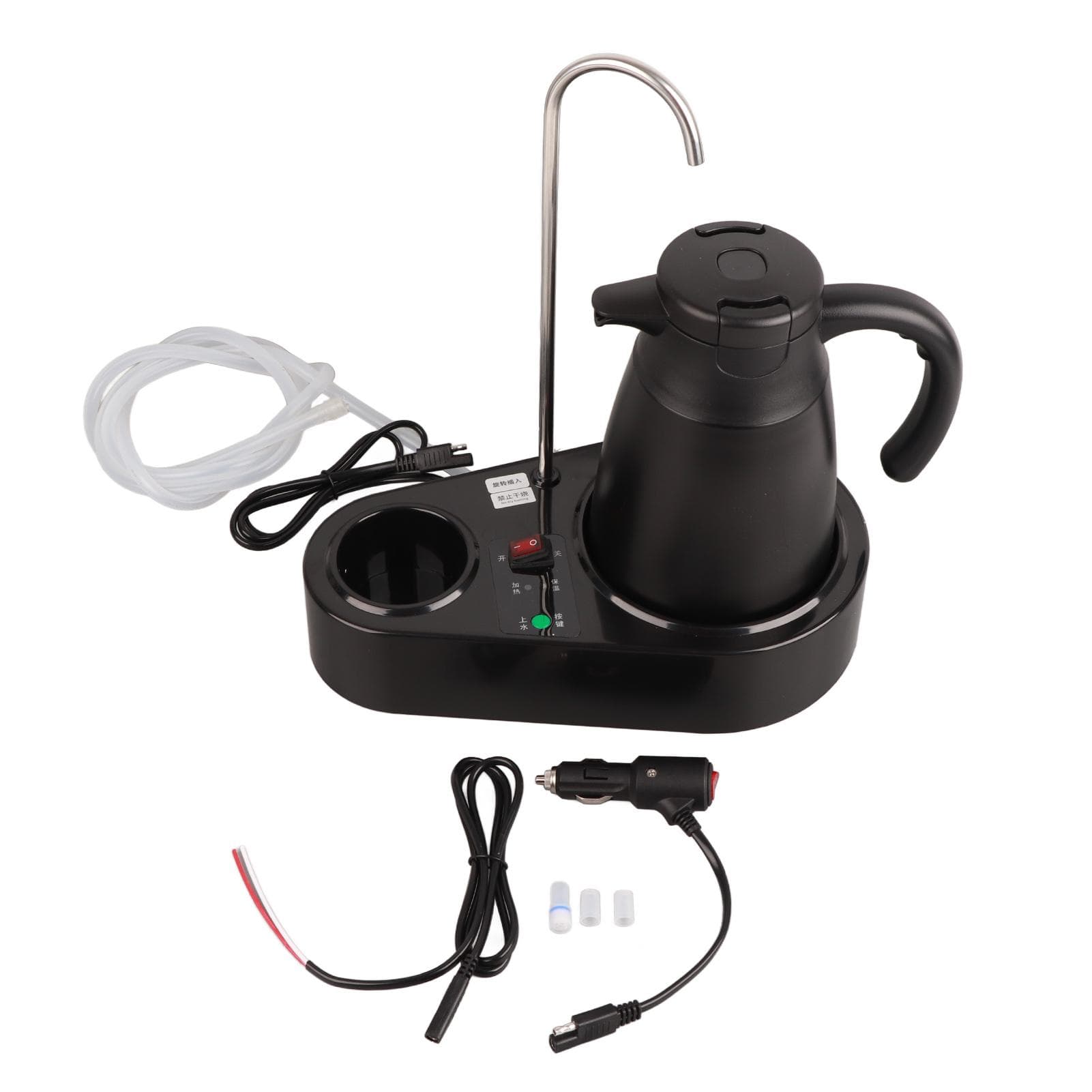 1.2L Car Water Kettle Stainless Steel Electric Kettle 24V Boiling Water Bottle for Car Travel L