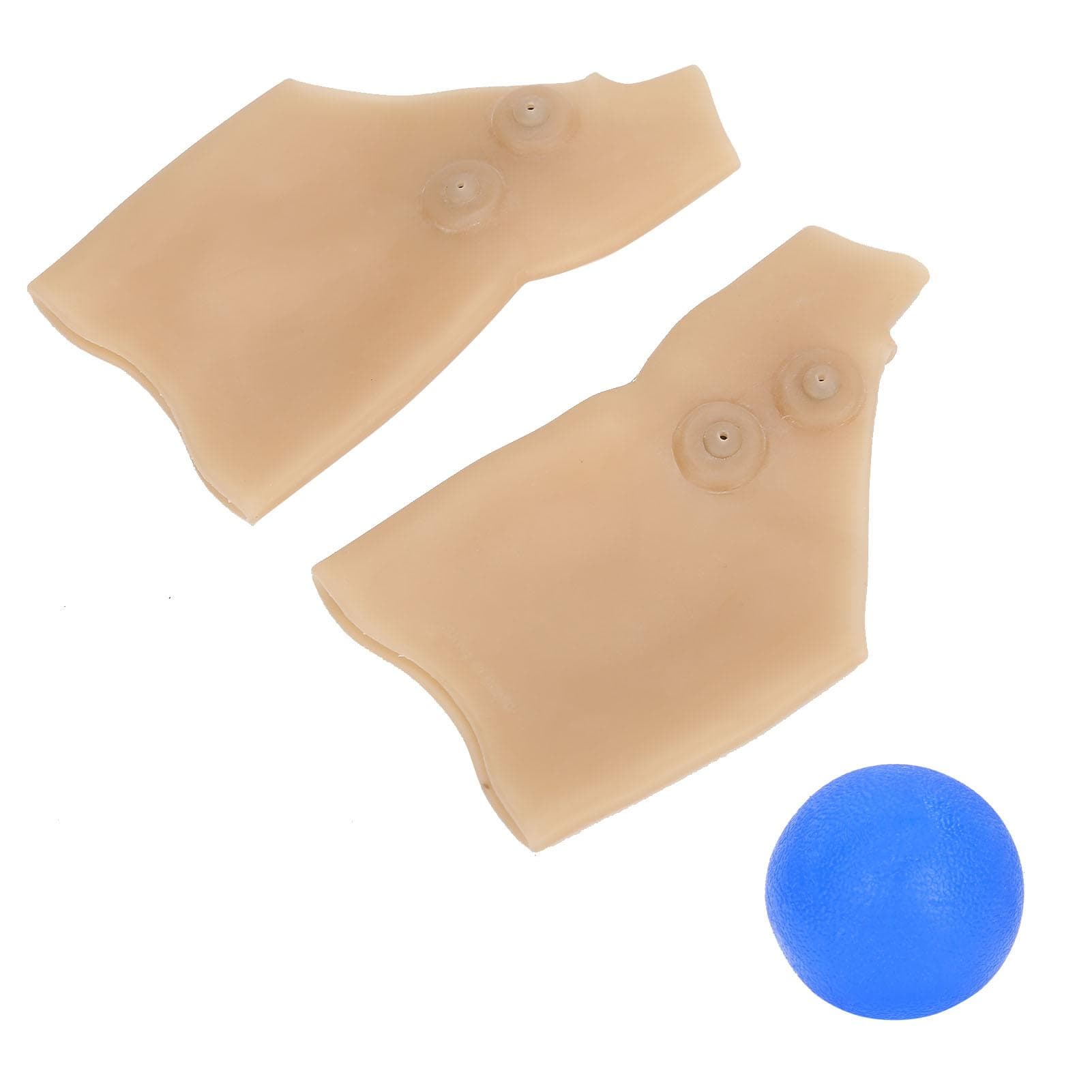 Magnetic Therapy Gloves Silicone Wrist Thumb Brace Pressure Relief Hand Massage Ball