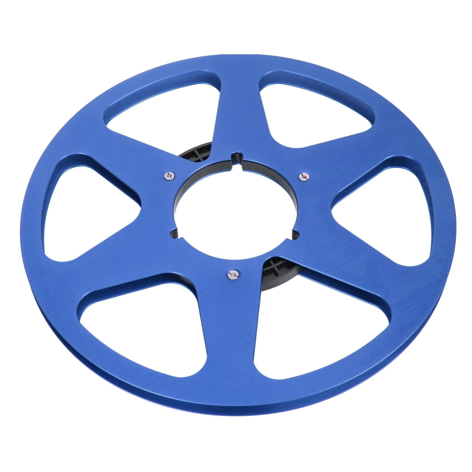 14 10.5 Inch Empty Tape Reel 6 Hole Aluminum Alloy Universal Opening Machine Part Sound Tape blue
