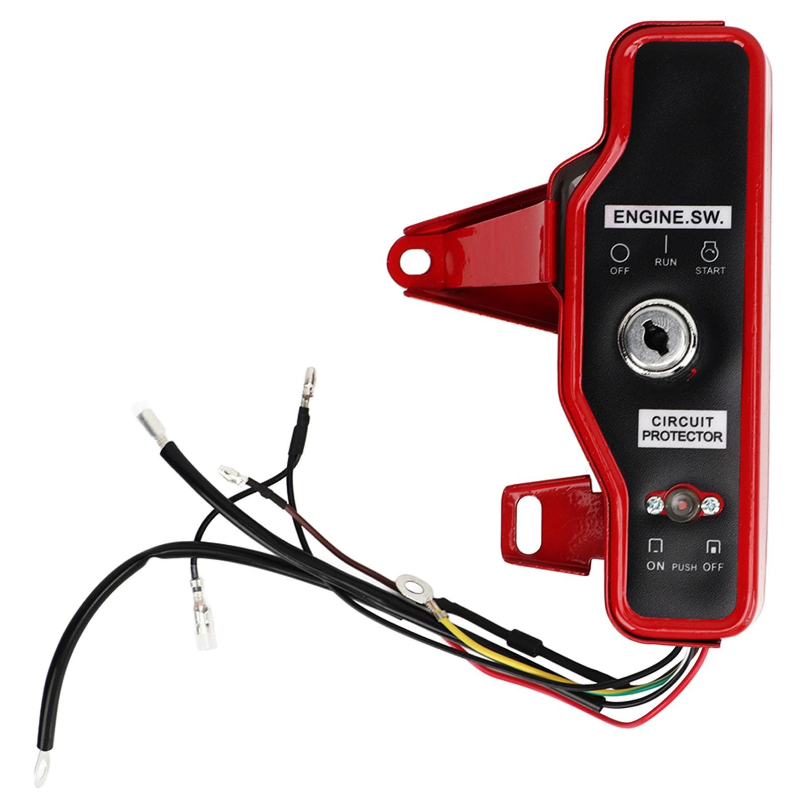 Outboard Key Switch Panel Ignition Key Switch Box for GX160 Gasoline Engine Control Box Assembly