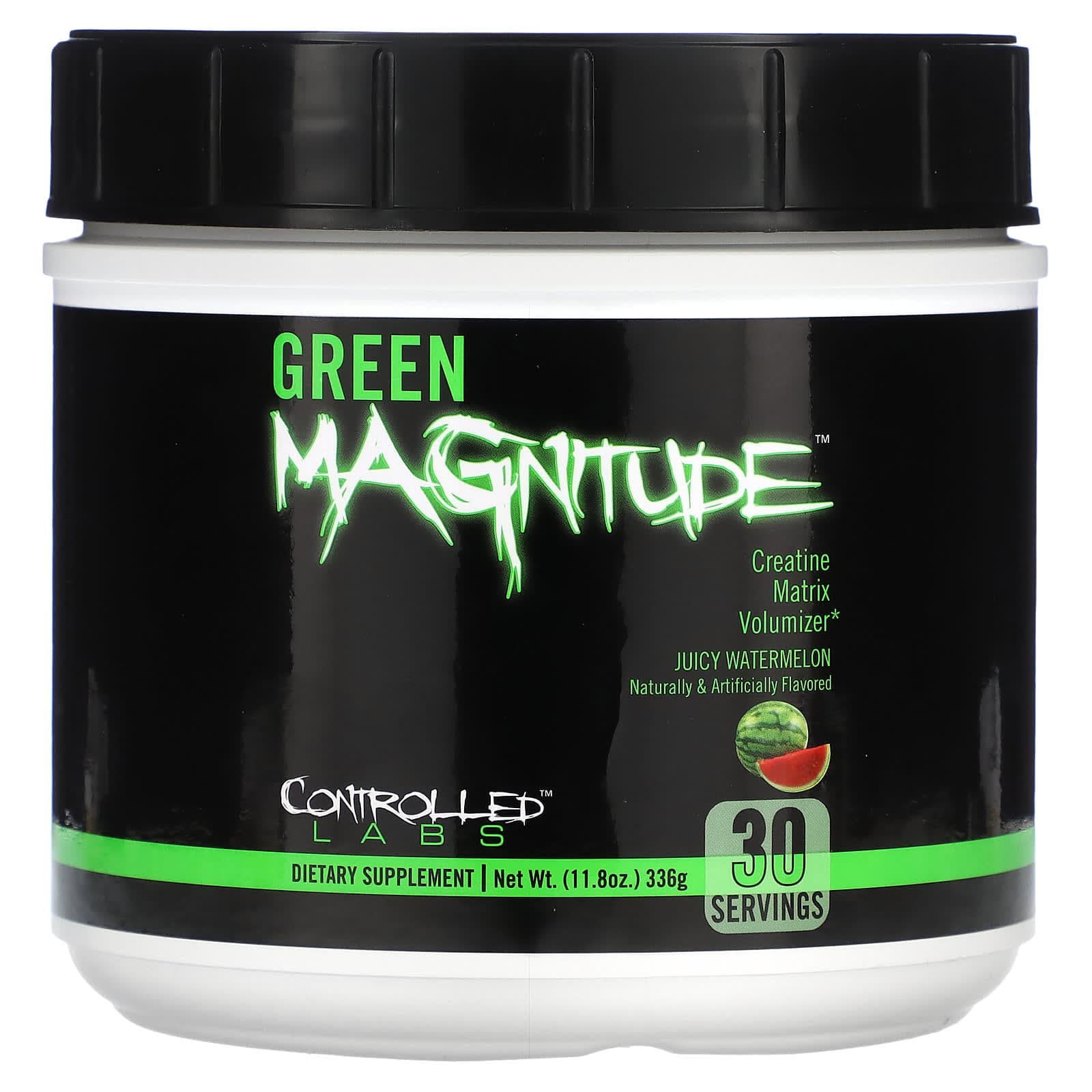 Controlled Labs, Green Magnitude, Creatine Matrix Volumizer, Juicy Watermelon Flavor, 11.8 oz (336 g)